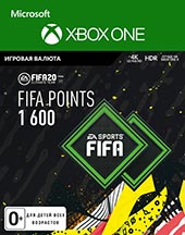 XBOX ONE  FIFA 20 Ultimate Teams 1600 POINTS для XBOX ONE   Цифровая версия