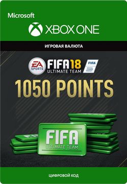 XBOX ONE FIFA 18 Ultimate Teams 1050 POINTS для XBOX ONE      Цифровая версия