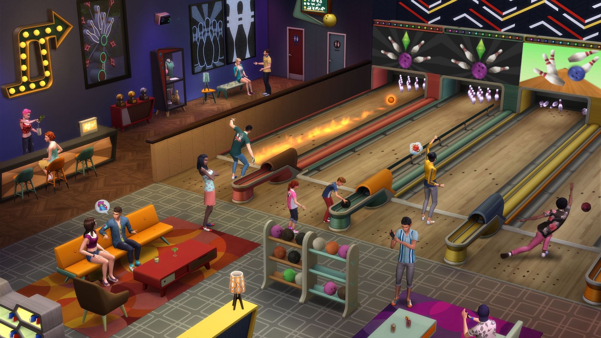 The Sims 4 Вечер боулинга  Цифровая версия