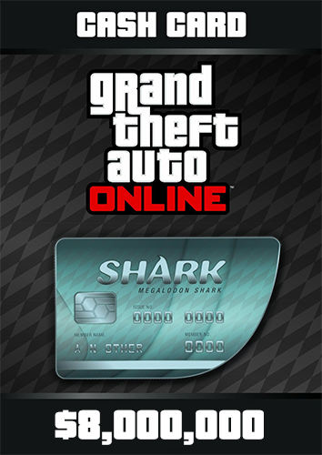 Grand Theft Auto Online Megalodon Shark Cash Card - 8.000.000$ - фото