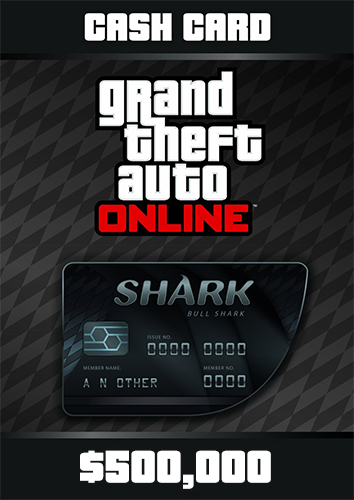 Grand Theft Auto Online  Bull Shark Cash Card - 500.000$ 