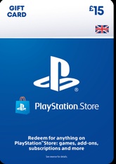 Карта пополнения счета Playstation Network 15 фунтов Великобритания (Хотите получить мгновенно? Читайте описание товара!)  - фото